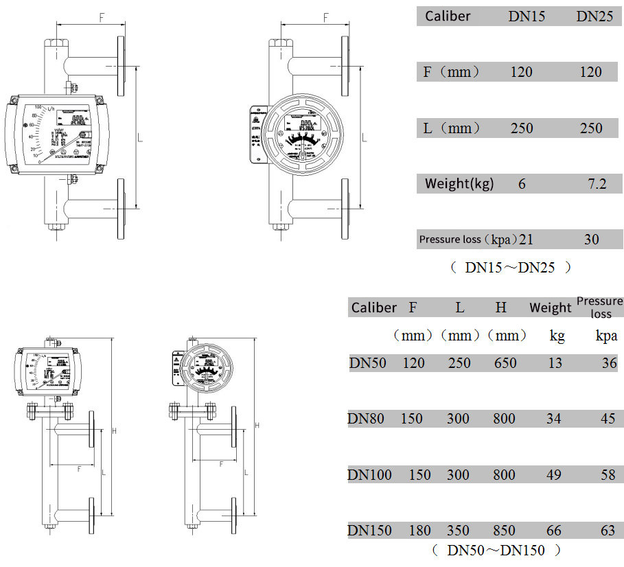 Variable Area Flowmeters M6 Head4