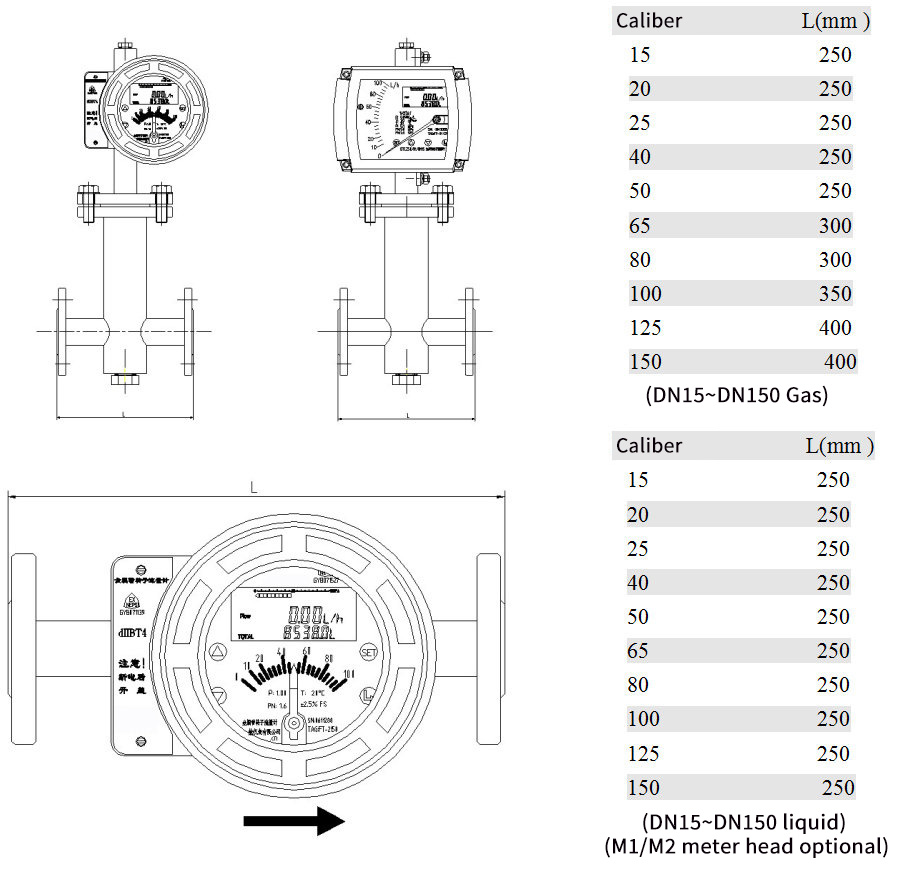 Variable Area Flowmeters M6 Head6