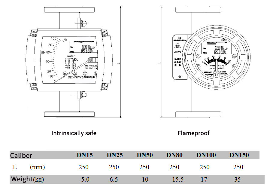 Variable Area Flowmeters M6 Head