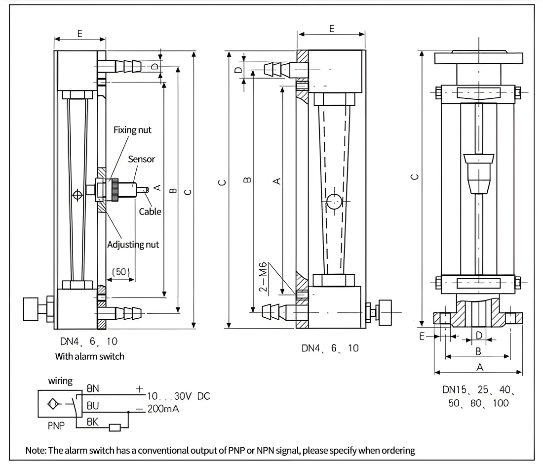 Glass Rotor Flowmeter